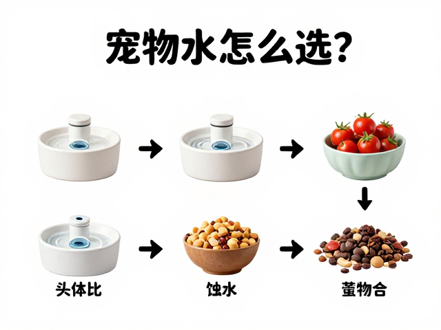 宠物饮水设备怎么选?头体比1/3适配不同食物种类指南
