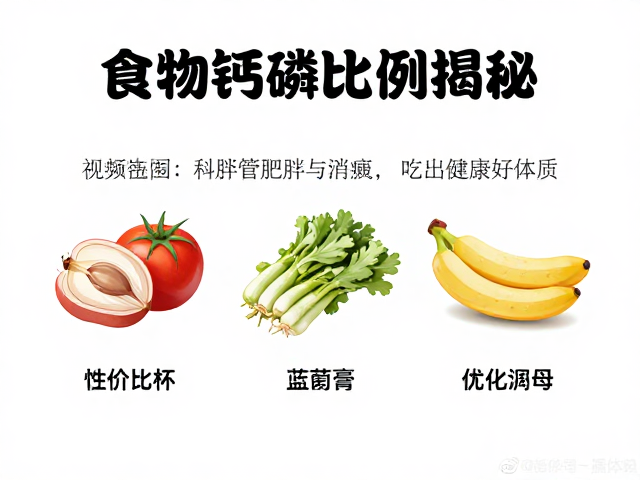 食物钙磷比例揭秘,科学管理肥胖与消瘦,吃出健康好体质