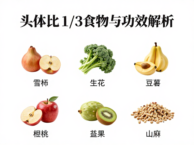 益生菌产品科普,头体比1/3的食物种类与功效解析