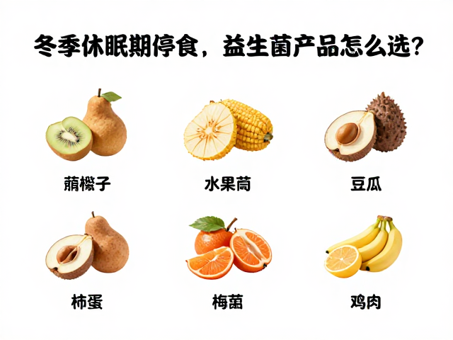 冬季休眠期停食,益生菌产品怎么选?食物种类与养护指南