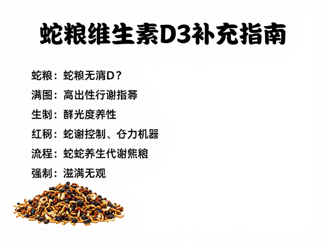 蛇粮中维生素D3补充指南,专用蛇粮怎么选?