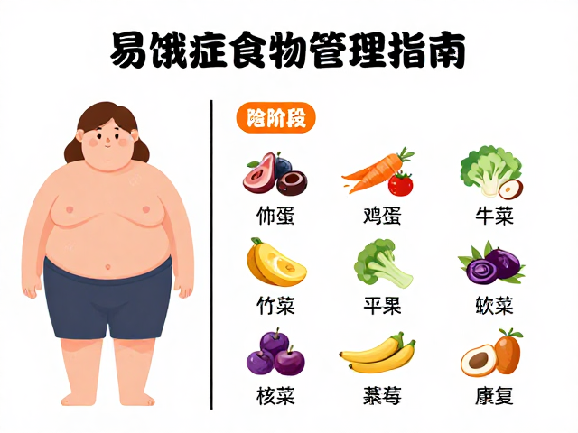 易饿症伴随肥胖消瘦?分阶段食物种类管理指南,平衡代谢助康复