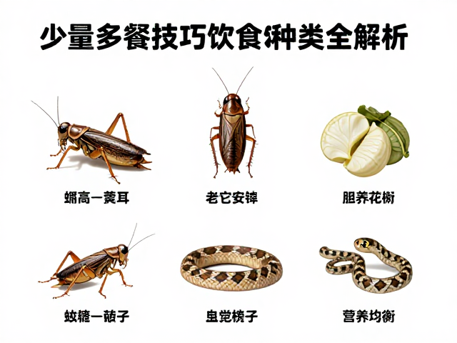 蟋蟀蟑螂喂老年蛇？少量多餐技巧与食物种类全解析