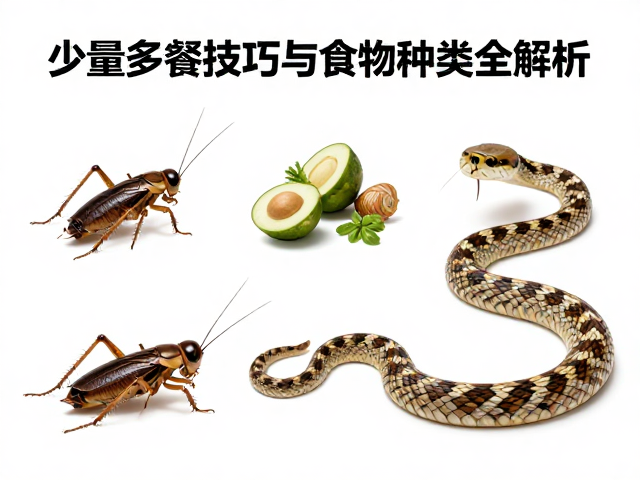 蟋蟀蟑螂喂老年蛇？少量多餐技巧与食物种类全解析