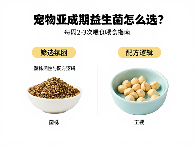 宠物亚成期益生菌怎么选?每周2-3次喂食指南与食物搭配