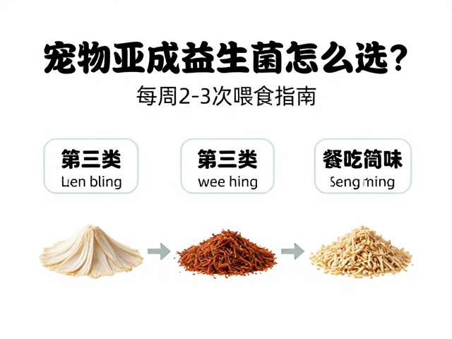 宠物亚成期益生菌怎么选?每周2-3次喂食指南与食物搭配