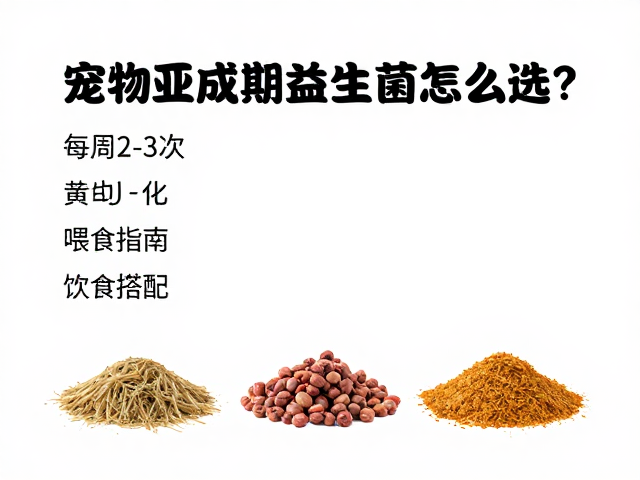 宠物亚成期益生菌怎么选?每周2-3次喂食指南与食物搭配