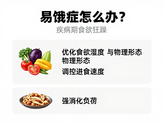 易饿症怎么办?疾病期食欲狂躁?调整食物种类与湿度是关键