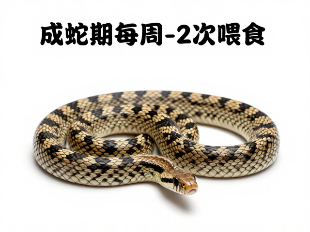 成蛇期每周1-2次喂食，选对食物种类与钙磷比例