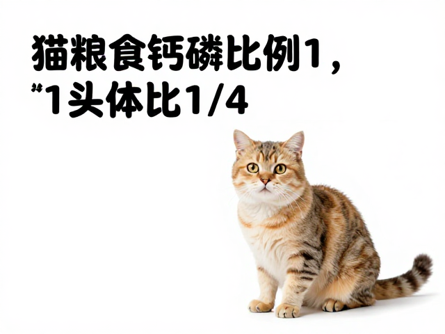 猫粮钙磷比例1,1头体比1/4,选对食物种类防结石