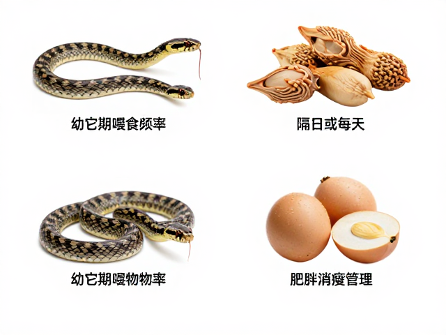 幼蛇期喂食频率,隔日或每日?揭秘食物种类与肥胖消瘦管理