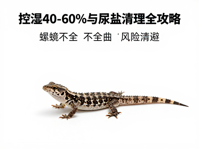 蜥蜴蜕皮护理,控湿40-60%与尿盐清理全攻略