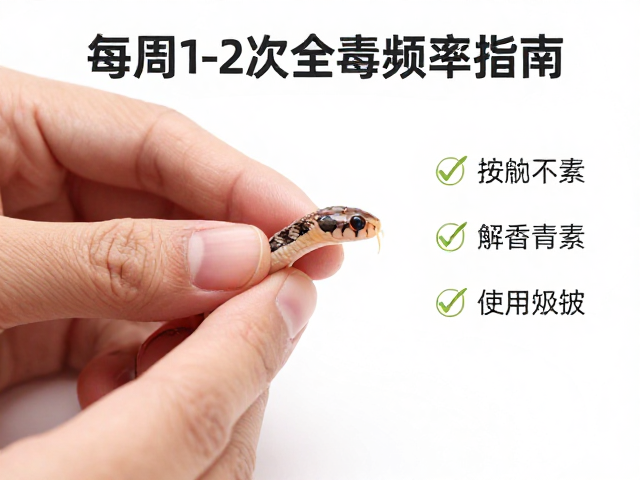 幼蛇蜕皮护理，每周1-2次，全面消毒频率指南