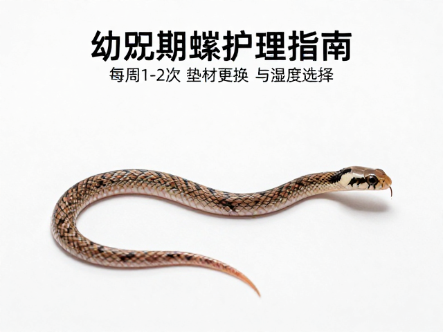幼蛇蜕皮护理指南,每周1-2次垫材更换与湿度选择