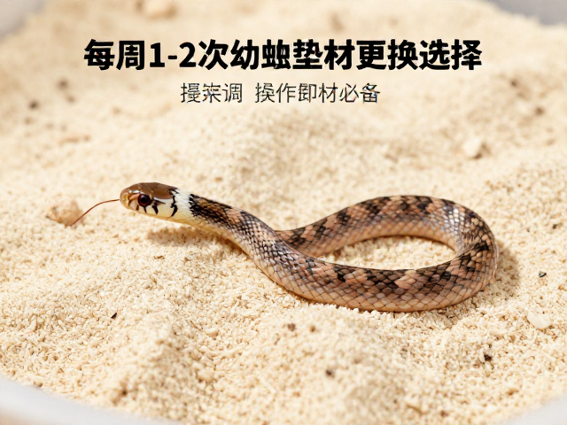 幼蛇蜕皮护理指南，每周1-2次垫材更换与湿度选择