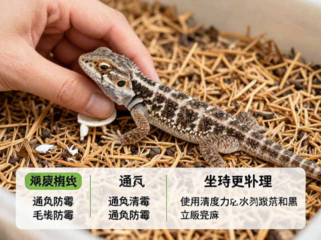 守宠健康,蜥蜴蜕皮护理与通风防霉、定期清理垫材指南