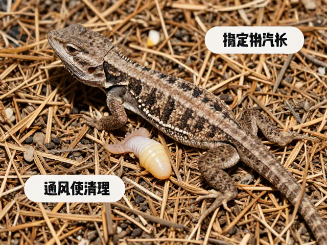 守宠健康,蜥蜴蜕皮护理与通风防霉、定期清理垫材指南