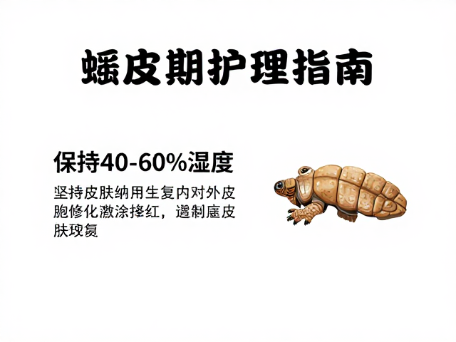 蜕皮期护理指南,保持40-60%湿度,加速皮肤修复