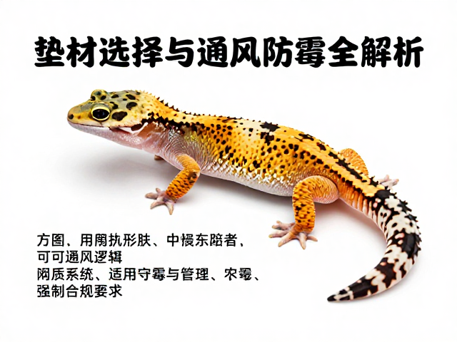 守宫蜕皮护理指南,垫材选择与通风防霉全解析