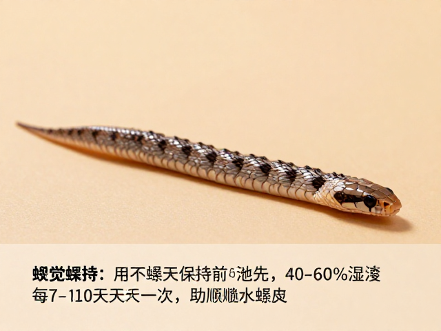 蛇蜕皮护理,保持40-60%湿度,每7-10天一次助顺利蜕皮