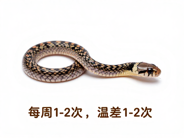 幼蛇蜕皮护理,每周1-2次,注意温差避免过大