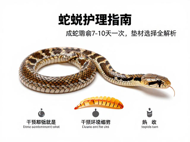蛇蜕皮护理指南,成蛇每7-10天一次,垫材选择全解析