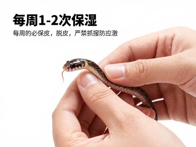 幼蛇蜕皮护理,每周1-2次保湿,脱皮期严禁抓握防应激