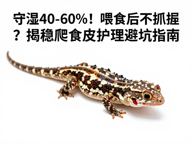 守湿40-60%！喂食后不抓握？揭秘爬宠蜕皮护理避坑指南