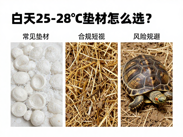 龟蜕皮护理,白天25-28°C垫材怎么选?新手避坑指南