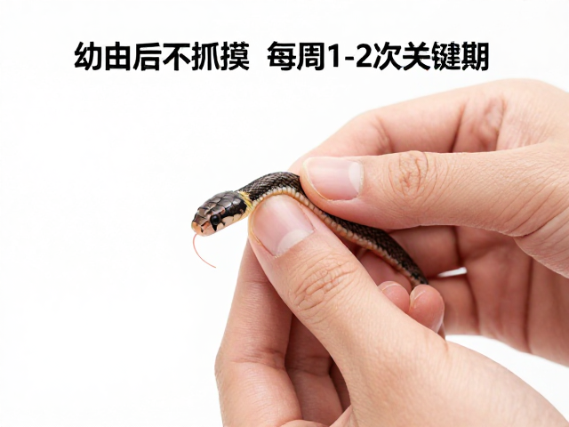 幼蛇蜕皮护理,喂食后不抓握,每周1-2次关键期