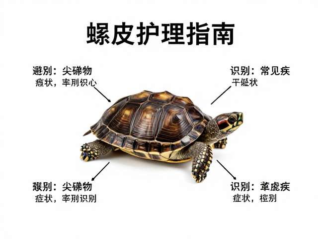 龟壳蜕皮护理指南,避开尖锐物,识别常见疾病症状与应对