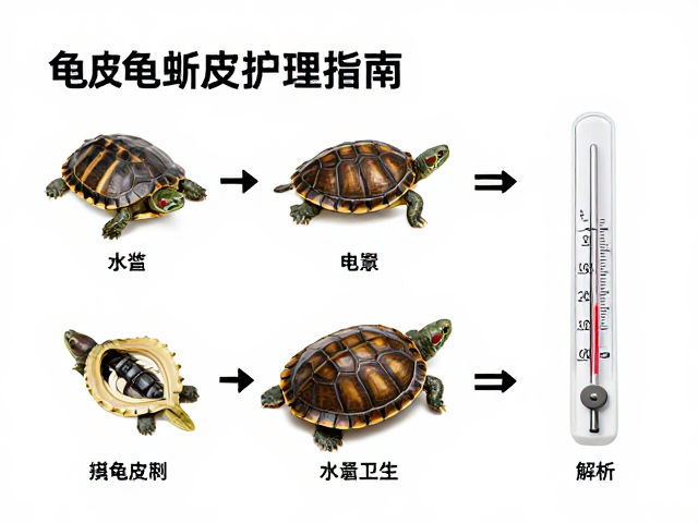 龟蜕皮护理指南，水质卫生与温度计监测全解析