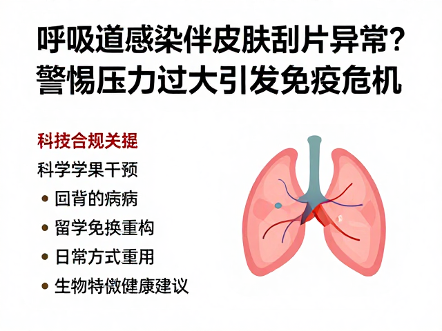 呼吸道感染伴皮肤刮片异常?警惕压力过大引发免疫危机