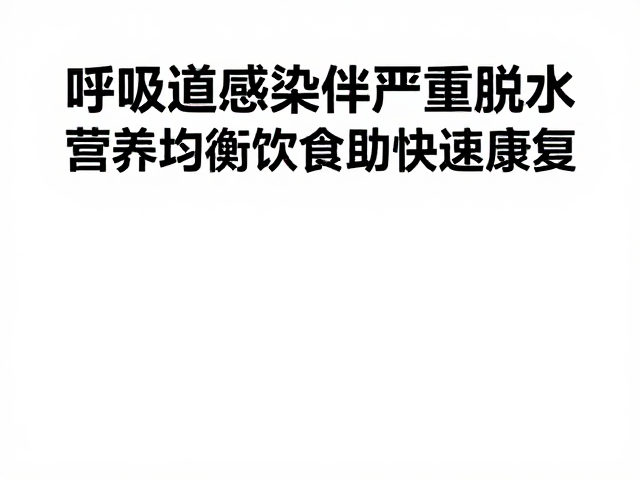呼吸道感染伴严重脱水？营养均衡饮食助快速康复