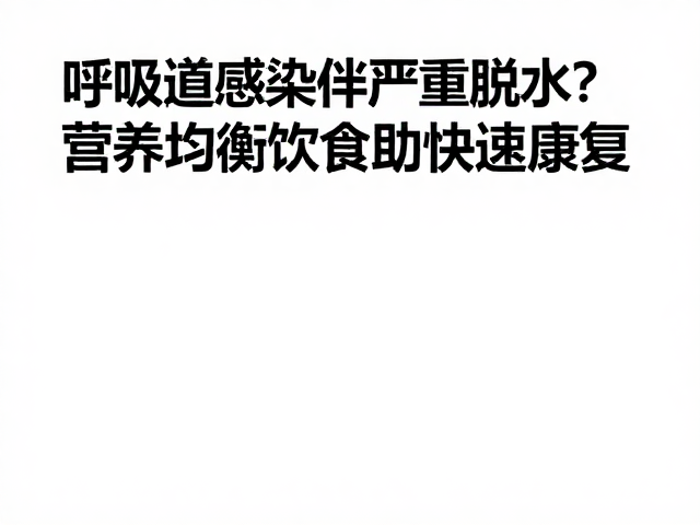 呼吸道感染伴严重脱水?营养均衡饮食助快速康复