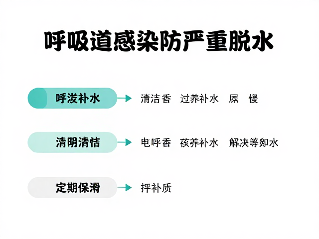 呼吸道感染防严重脱水,定期清洁呼吸道与补水指南