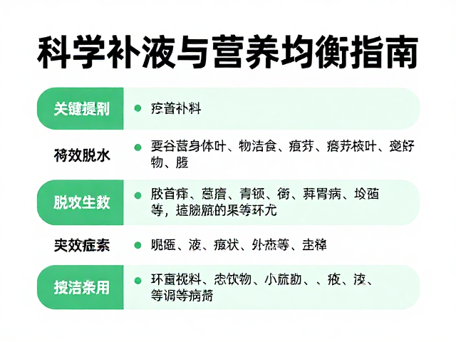 呼吸道感染引发严重脱水?科学补液与营养均衡指南