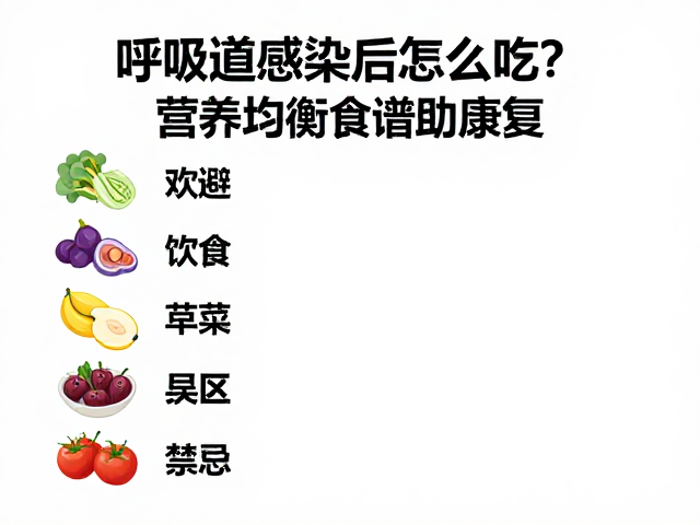呼吸道感染后怎么吃?营养均衡食谱助康复