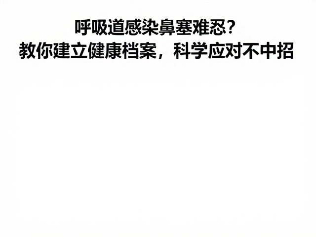 呼吸道感染鼻塞难忍?教你建立健康档案,科学应对不中招