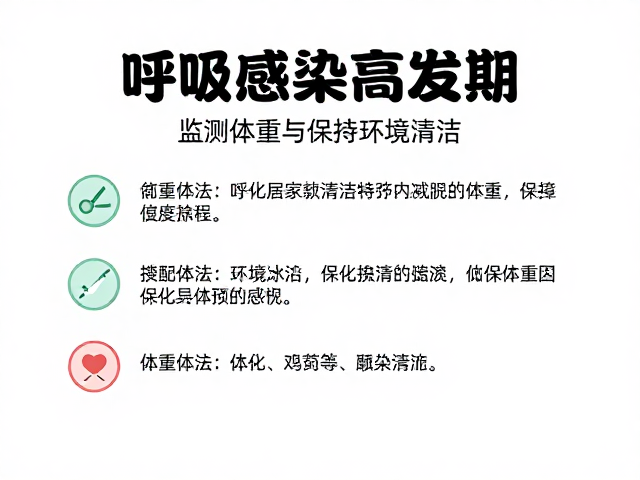 呼吸道感染高发期,监测体重与保持环境清洁的防护指南
