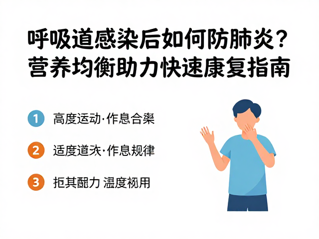 呼吸道感染后如何防肺炎?营养均衡助力快速康复指南