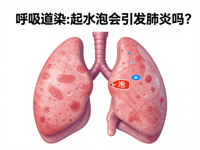 呼吸道感染起水泡会引发肺炎吗?警惕重症风险