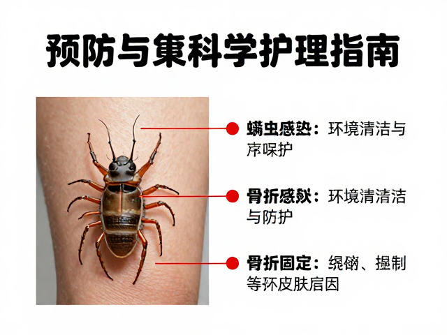 呼吸道感染、螨虫感染、骨折固定，常见病症的预防与科学护理指南