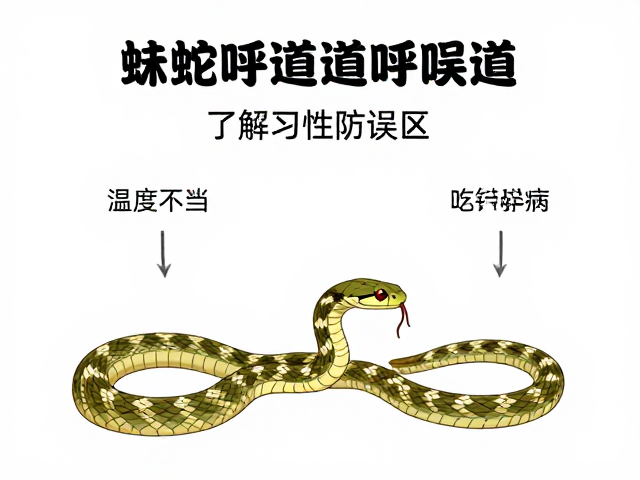蛇感染呼吸道?温度不当致病,了解习性防误区