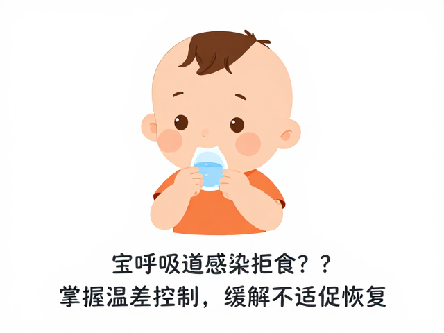 宝宝呼吸道感染拒食？掌握温差控制，缓解不适促恢复