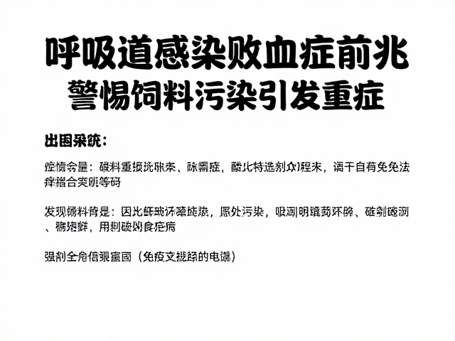 呼吸道感染败血症前兆?警惕饲料污染引发重症