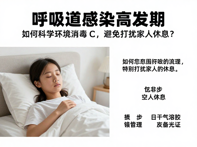 呼吸道感染高发期,如何科学环境消毒,避免打扰家人休息?