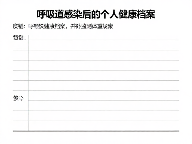 呼吸道感染后如何建立健康档案并监测体重变化