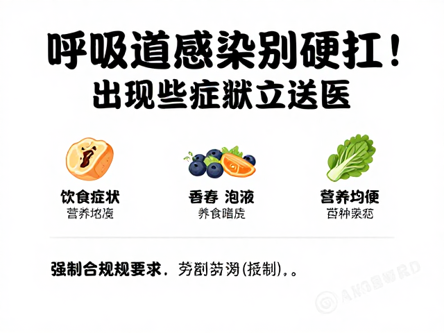 呼吸道感染别硬扛！出现这些症状立即送医，饮食务必营养均衡