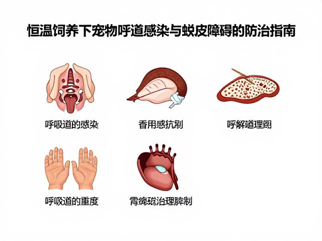 恒温饲养下宠物呼吸道感染与蜕皮障碍的防治指南